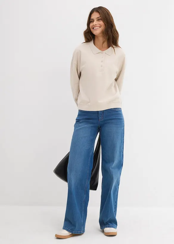 Sweatshirt i 100% økologisk bomull, bonprix