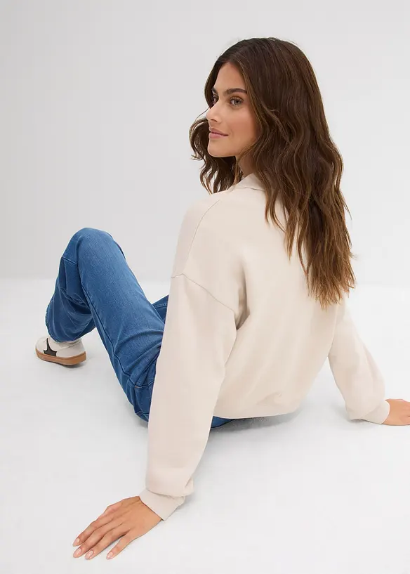 Sweatshirt i 100% økologisk bomull, bonprix