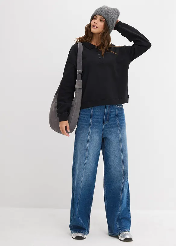 Sweatshirt i 100% økologisk bomull, bonprix