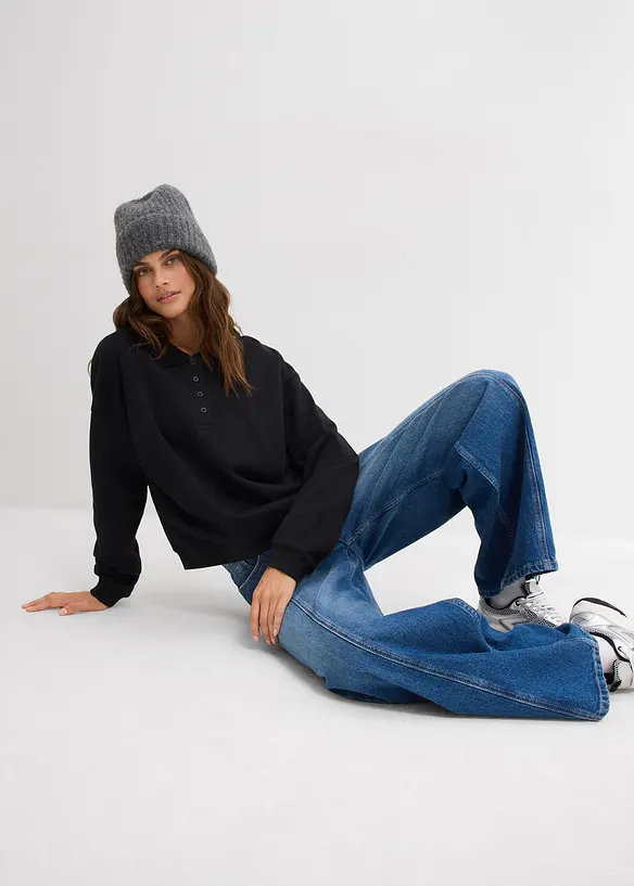 Sweatshirt i 100% økologisk bomull, bonprix