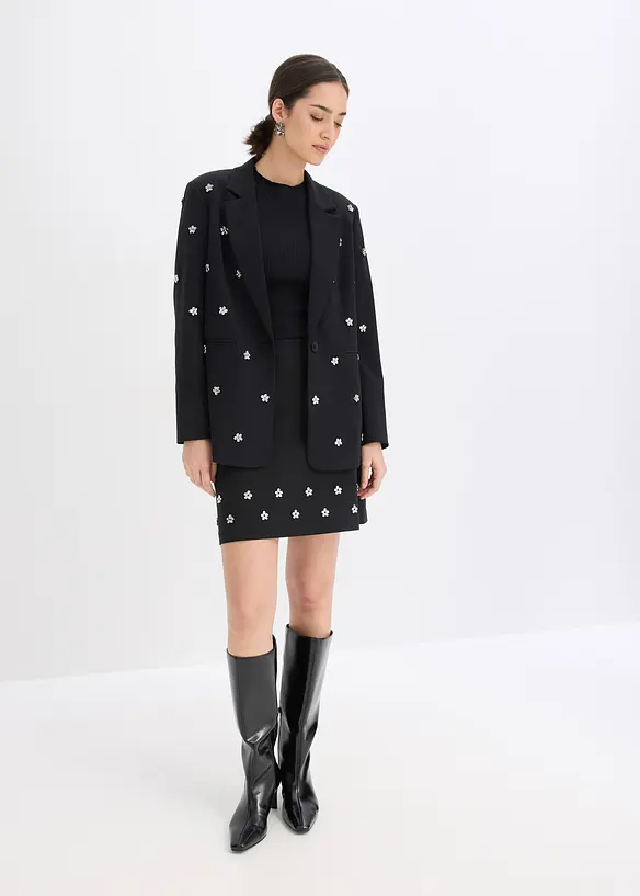 Miniskjørt i bomullsmiks, bonprix