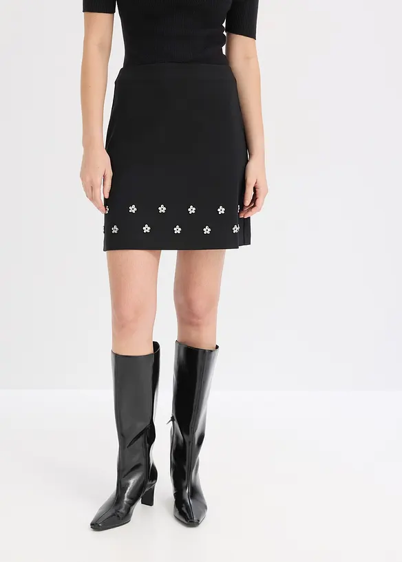 Miniskjørt i bomullsmiks, bonprix