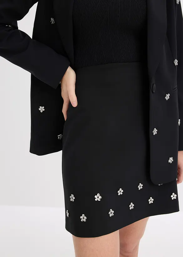 Miniskjørt i bomullsmiks, bonprix