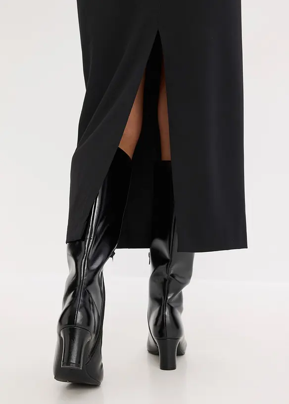 Midiskjørt av viskosemiks, bonprix