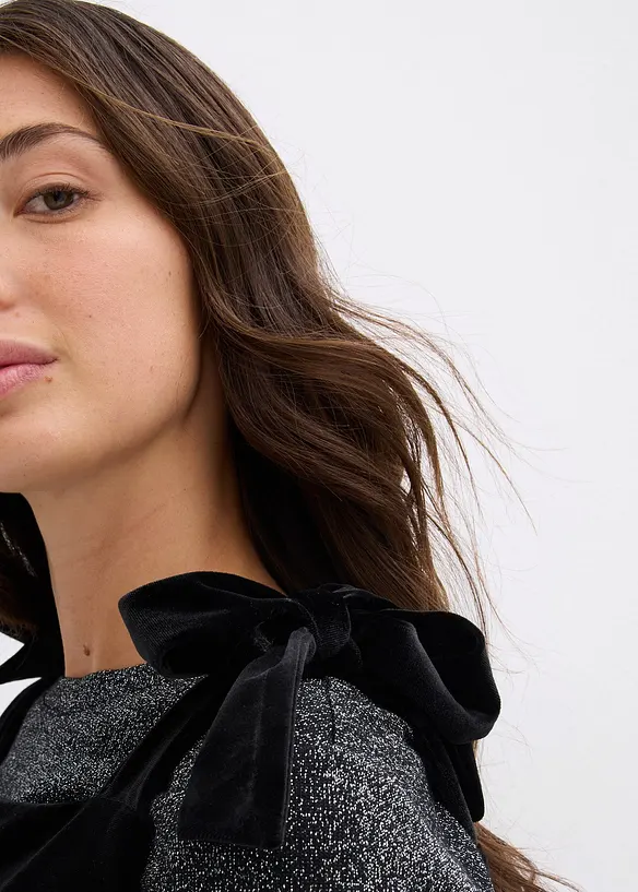 Minikjole i myk fløyel, bonprix