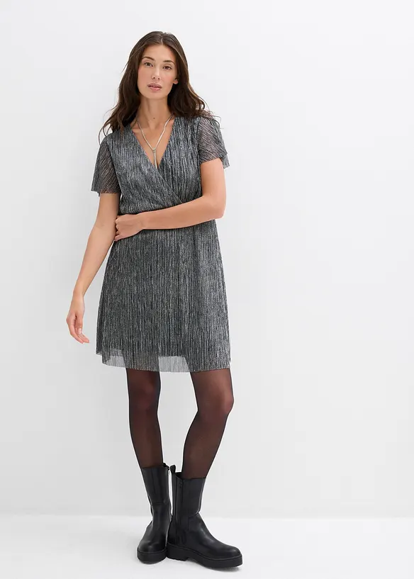 Kort glitterkjole, bonprix