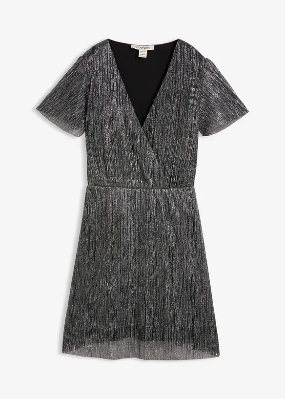 Kort glitterkjole, bonprix