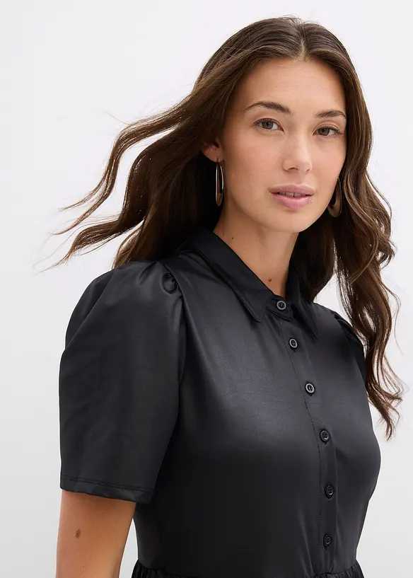 Minikjole av materiale med glans, bonprix