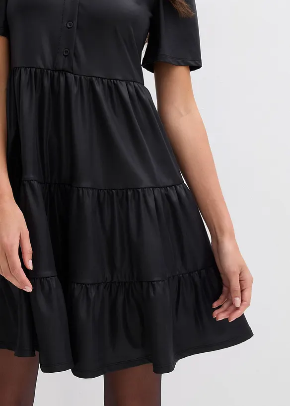 Minikjole av materiale med glans, bonprix