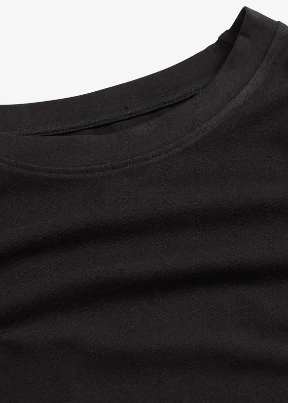 Varmende topp i lett materiale med lange ermer, bonprix