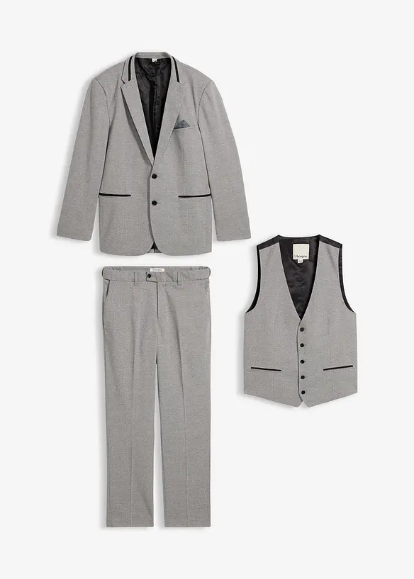 Dress med vest (3-delt sett), Regular Fit, bonprix