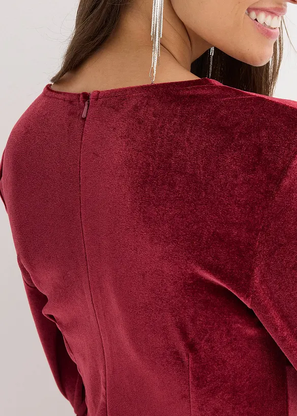 Minikjole i fløyel med fin glans, bonprix