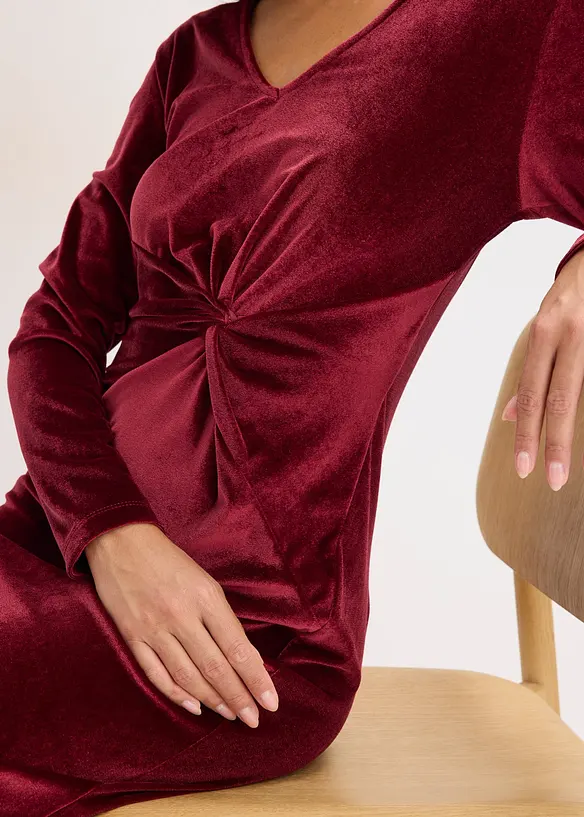 Minikjole i fløyel med fin glans, bonprix