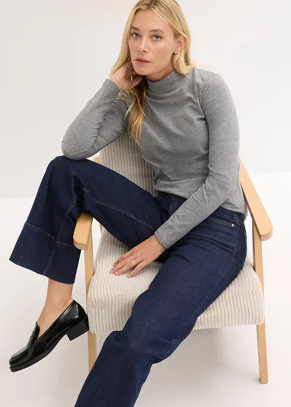 Langermet topp i figurn&aelig;r modell, bonprix