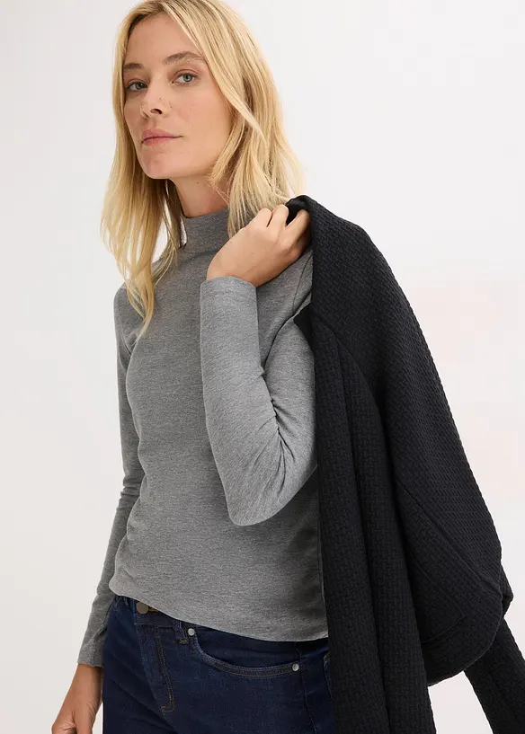 Langermet topp i figurn&aelig;r modell, bonprix