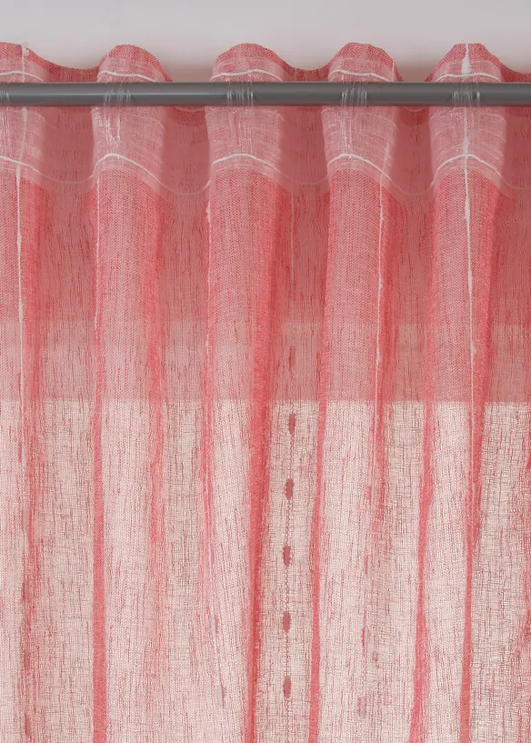 Gardin med vevde striper (1-pack), bonprix