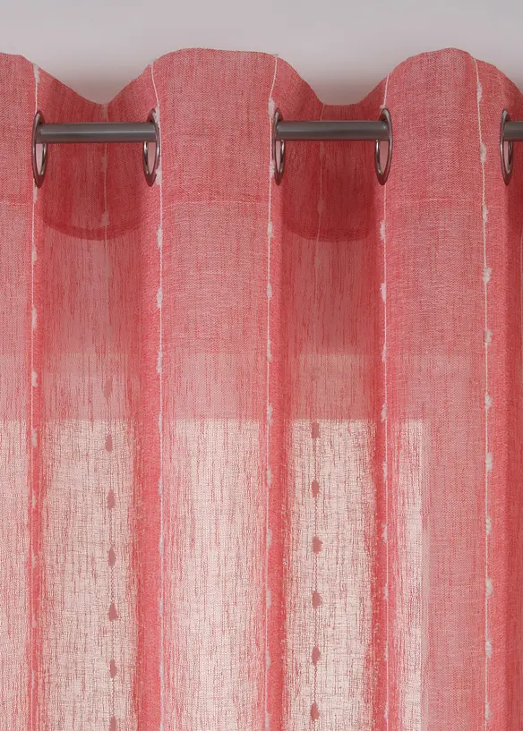 Gardin med vevde striper (1-pack), bonprix