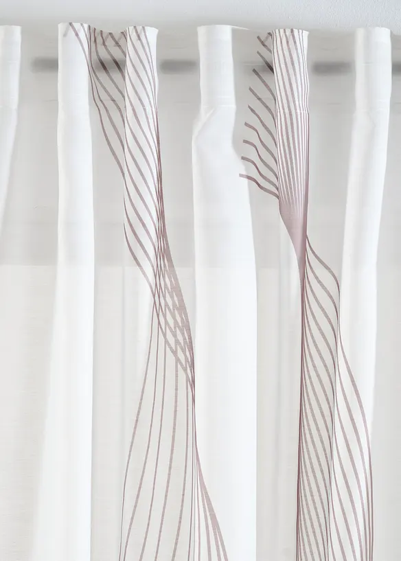 Gardin med b&oslash;lgem&oslash;nster (1-pack), bonprix