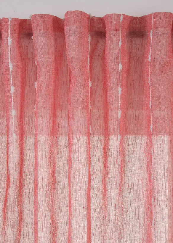 Gardin med vevde striper (1-pack), bonprix