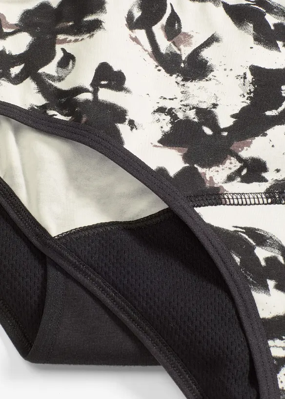 Menstruse i mikrofiber med høy midje og middels høy absorberingsevne (3-pack), bonprix