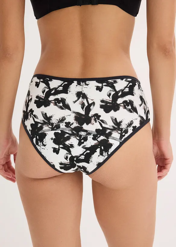 Menstruse i mikrofiber med høy midje og middels høy absorberingsevne (3-pack), bonprix