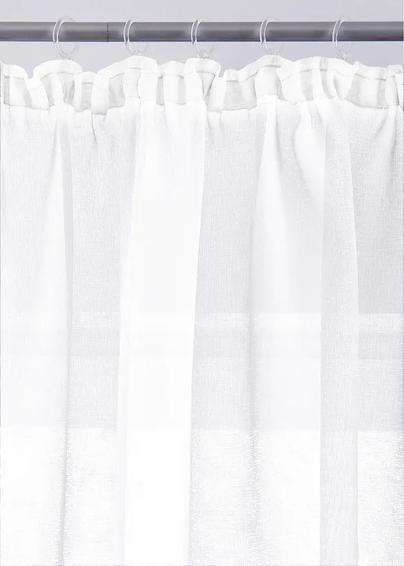 Gardin med resirkulert polyester og fin struktur (1 stk.), bonprix