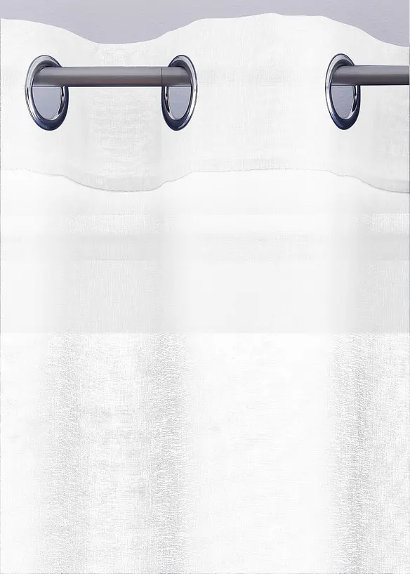 Gardin med resirkulert polyester og fin struktur (1 stk.), bonprix
