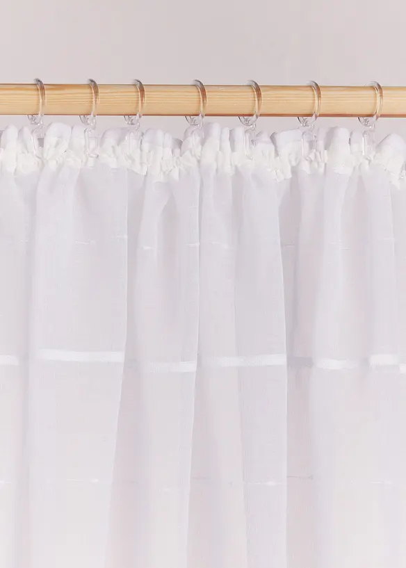 Gardin med 3D-striper (1-pack), bonprix