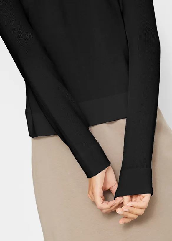 Kort cardigan med viskose, bonprix