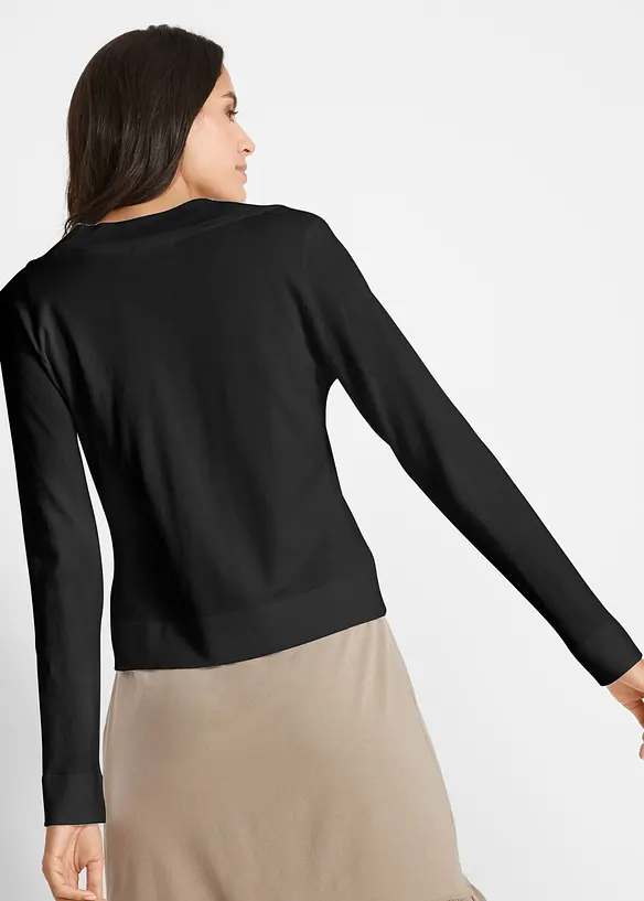 Kort cardigan med viskose, bonprix