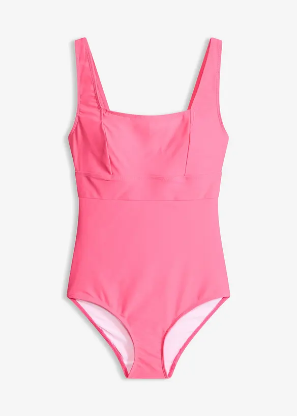 Shape-badedrakt, middels formende med firkantet utringning, bonprix