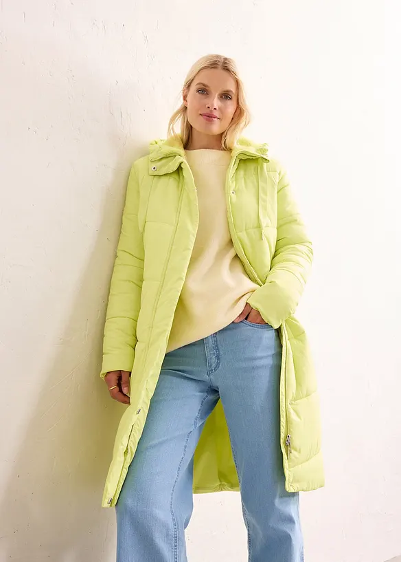 Vattert k&aring;pe med teddyf&ocirc;r i hetten, bonprix