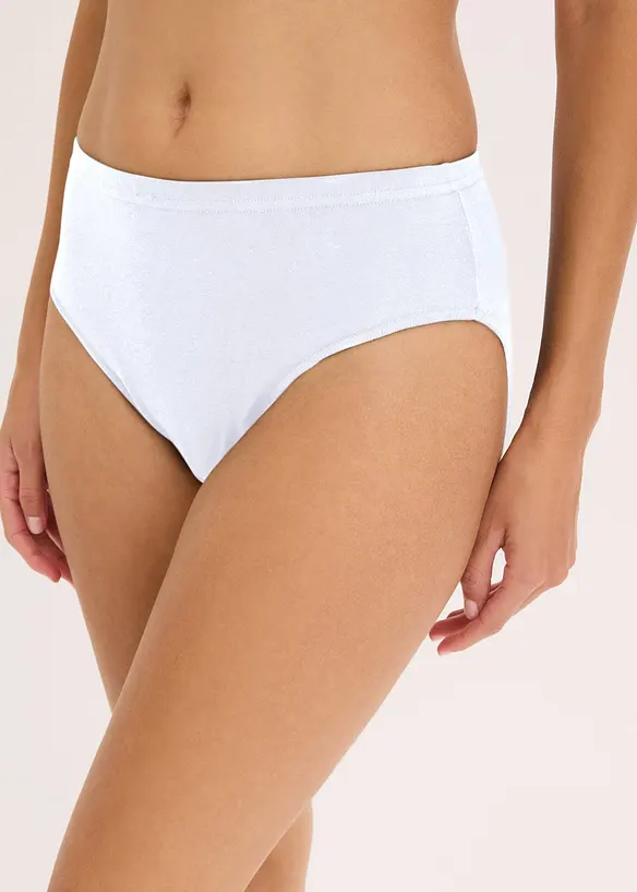 Truse med h&oslash;y midje og &oslash;kologisk bomull (7-pack), bonprix