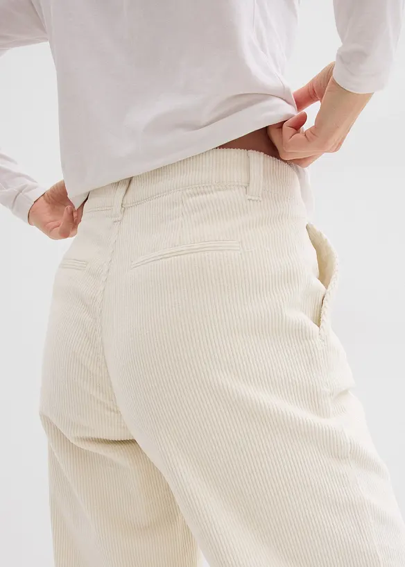 Vid kordfløyelsbukse, bonprix