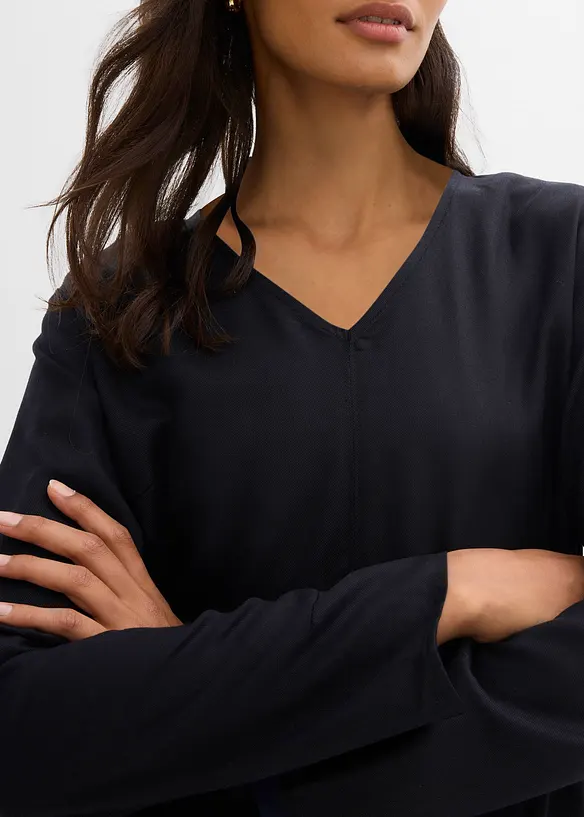 Twillkjole av lett lyocell, bonprix