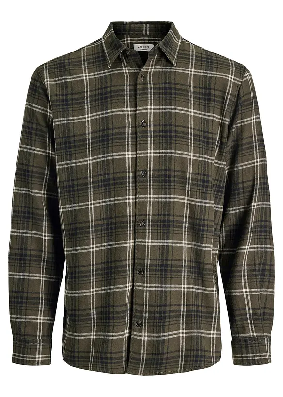 JJ REBEL-flanellskjorte av 100% bomull, JJ REBEL