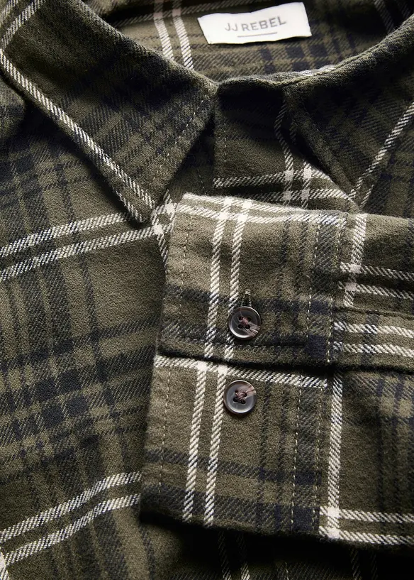 JJ REBEL-flanellskjorte av 100% bomull, JJ REBEL