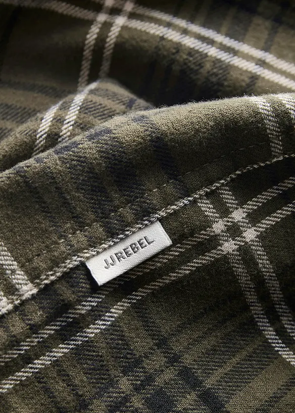 JJ REBEL-flanellskjorte av 100% bomull, JJ REBEL