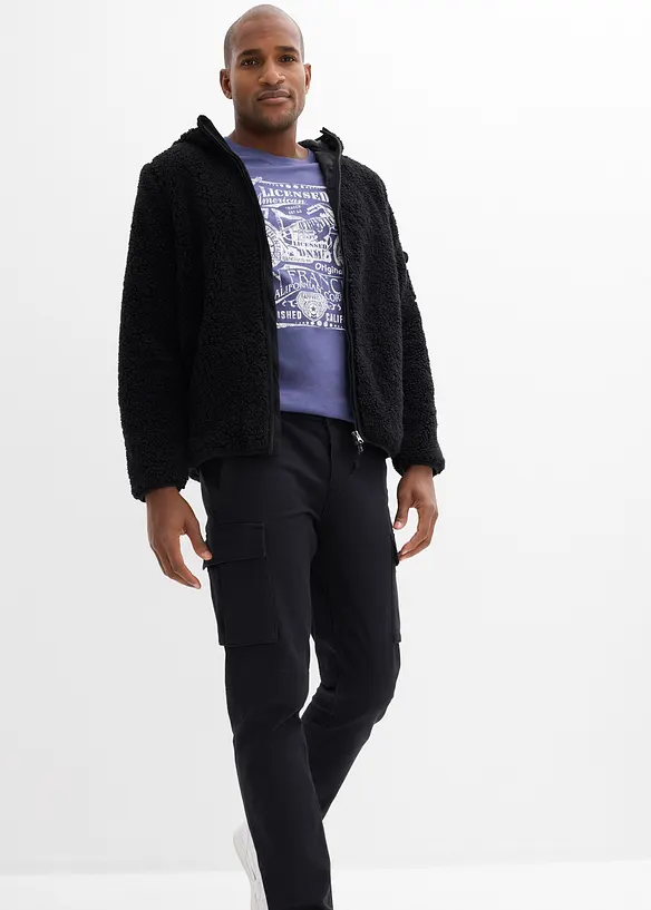 Regular Fit-cargobukse av robust bomull, Straight, bonprix