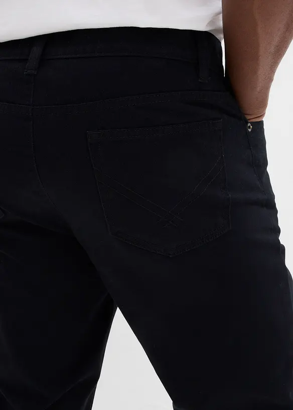 Regular Fit-twillbukse i 100% bomull, Straight, bonprix