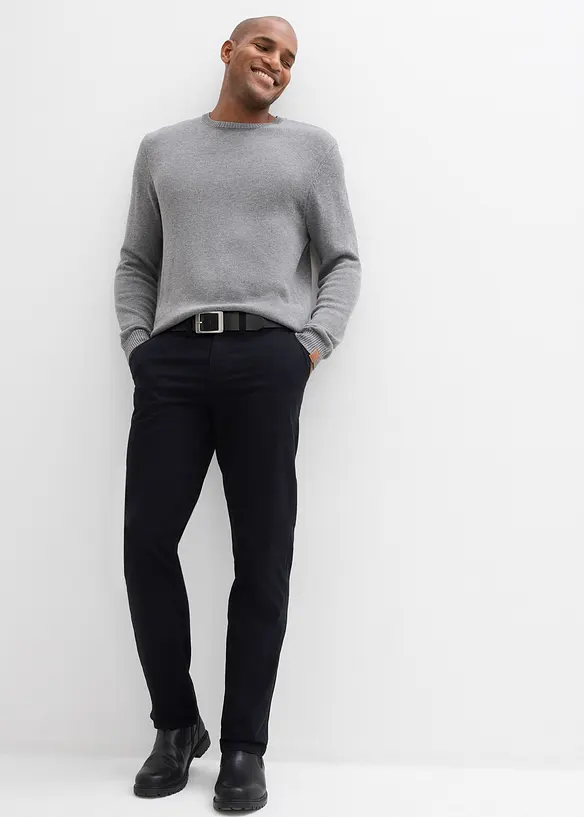 Chinos i ren bomull og Regular Fit-modell, Straight, bonprix