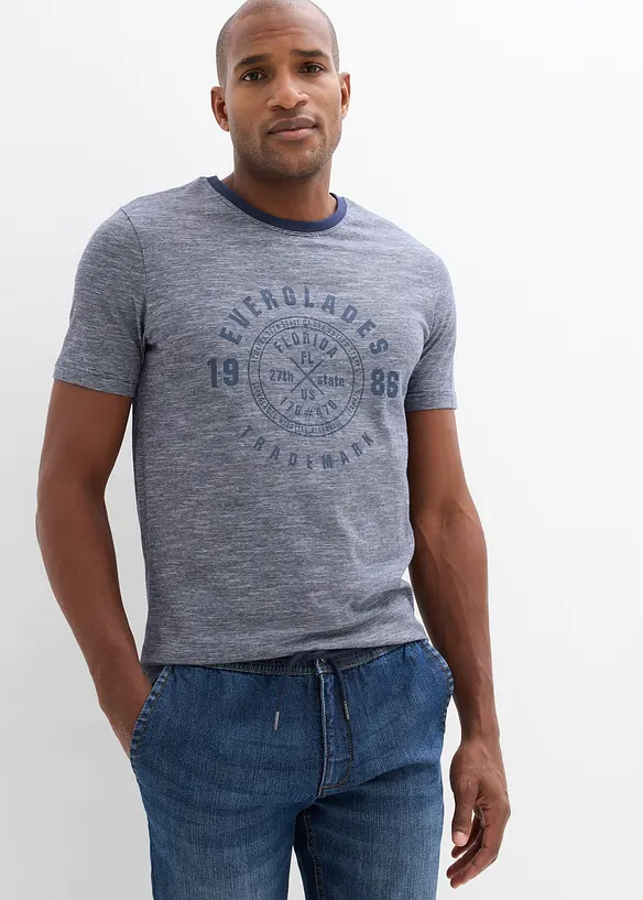 T-skjorte i 100% bomull (2-pack), bonprix