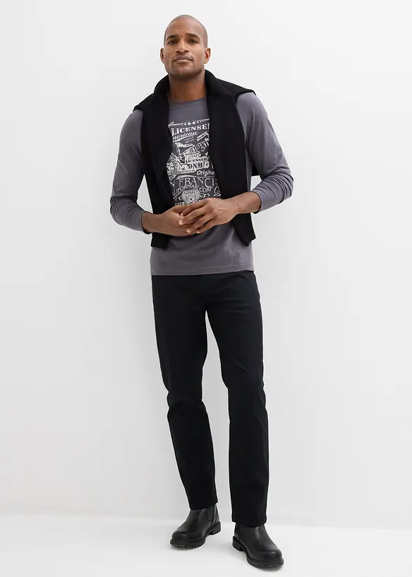 Classic Fit stretchbukse, Straight, bonprix