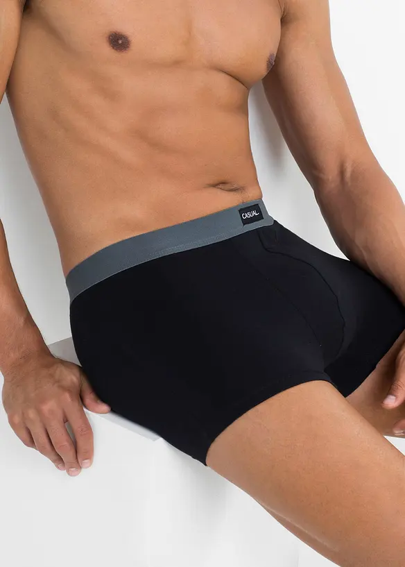 Boksershorts med bomull i ettersittende modell (3-pack), bonprix