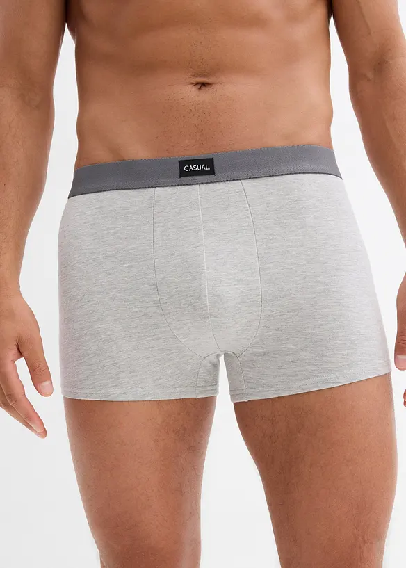 Boksershorts med bomull i ettersittende modell (3-pack), bonprix