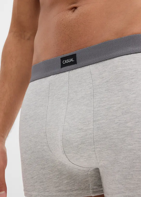 Boksershorts med bomull i ettersittende modell (3-pack), bonprix