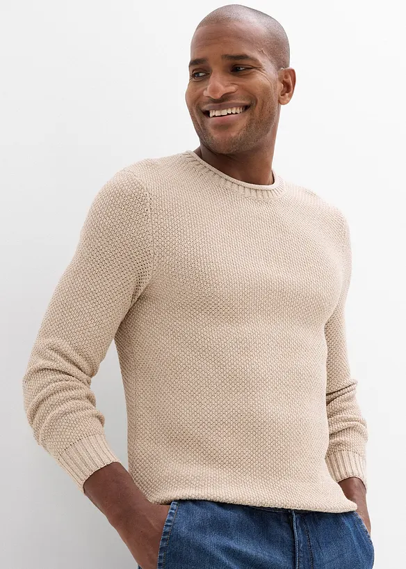 Genser med resirkulert bomull, bonprix