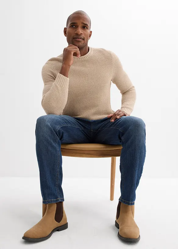 Genser med resirkulert bomull, bonprix