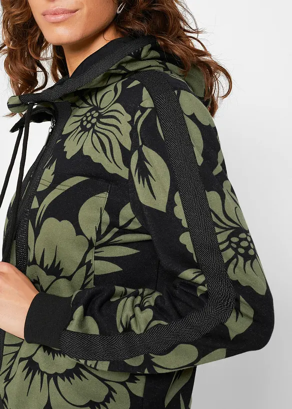 Sweatjakke med bomull, bonprix