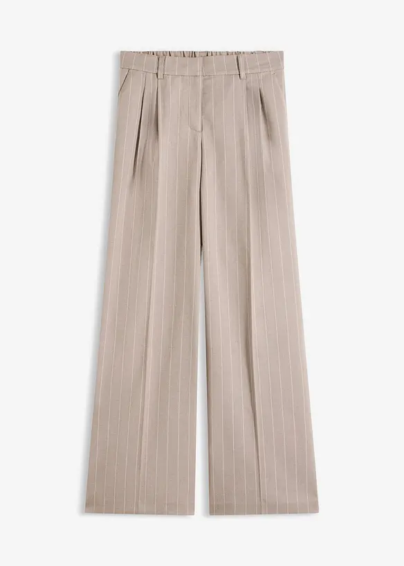 Vid bukse med n&aring;lestripe-m&oslash;nster, bonprix